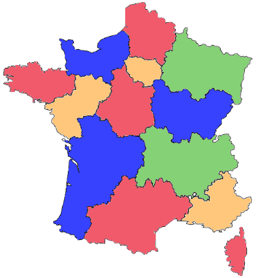 Carte de la France